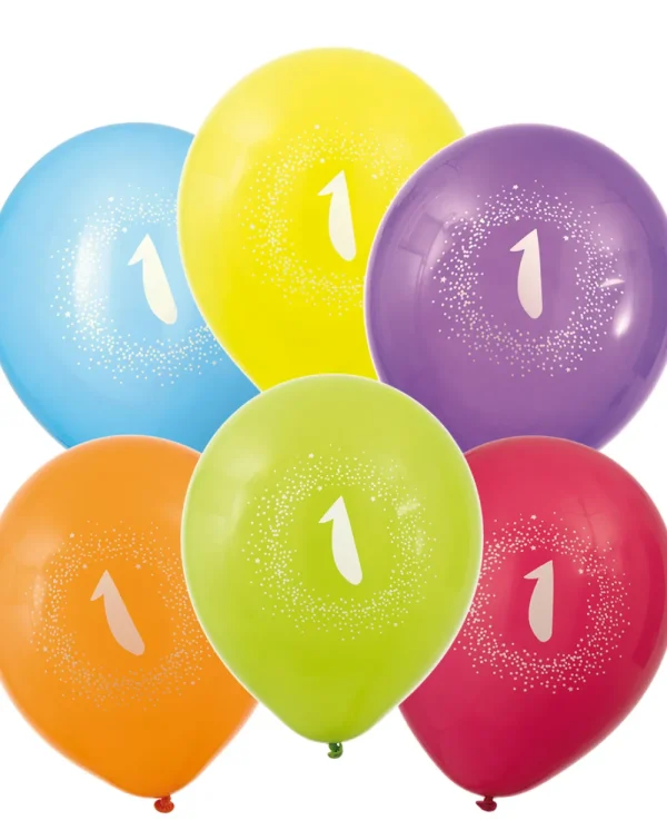 Hisab Joker Ballonger 6-pack 1 år