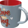 Nostalgic Art Mugg love dog