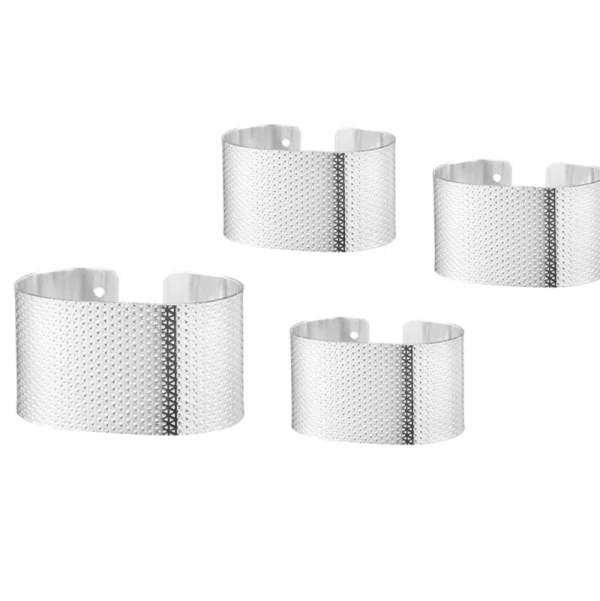 Dorre Design Servettringar 6-pack silver